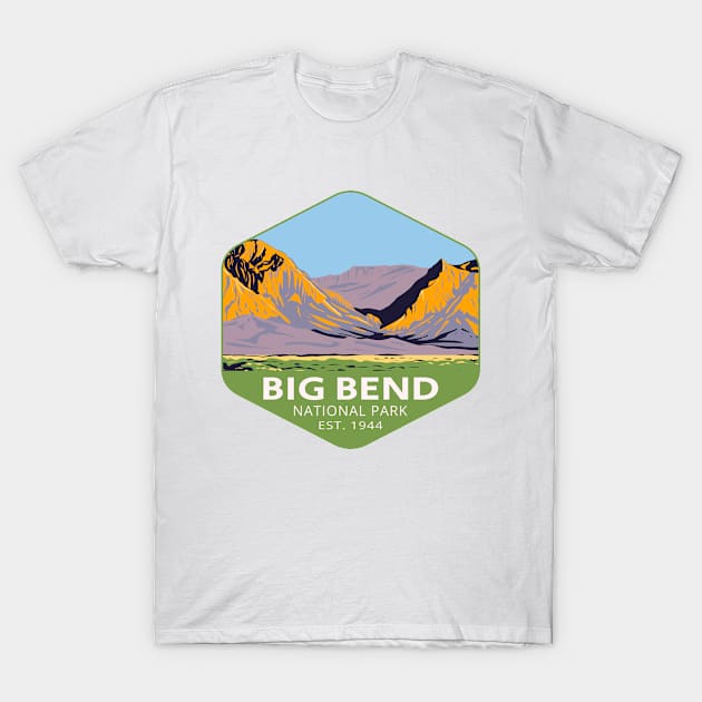 Chisos Mountains in Big Bend National Park T-Shirt by HomeSpirit